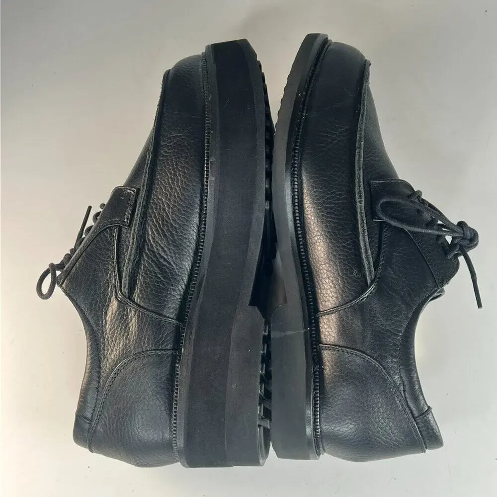 Apex Uneven Legs Lexington Black Leather Oxford Dress Shoes Men 9.5 NWOT